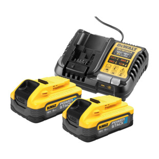 Pack 2 batteries 18v 5 ah-powerstack + chargeur Dewalt