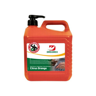 SAVON MICROBILLES CITRUS ORANGE 3,78L + POMPE Dreumex