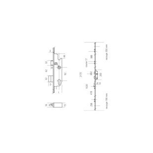 Serrure COMPACT 855GL type 1 Fuhr