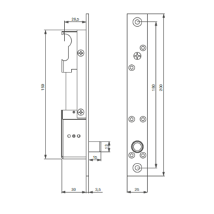 Verrou DBM1500EC Izyx Systems