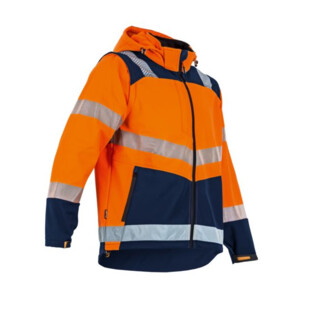 VESTE SOFTSHELL HAUTE VISIBILITE CIBLE ORANGE Lma Lebeurre