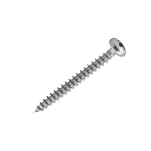 Vis bois inox tête ronde pozi Acton