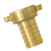 Nez de robinet cannele avec ecrou a ailettes