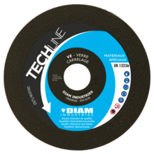 Disque verre - carrelage ø125/22.23