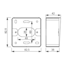 Boîtier applique izyx