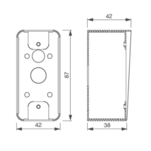 Boîtier applique izyx