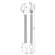 Passe-câble encastré avec ouverture izyx
