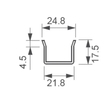 Passe-câble encastré avec ouverture izyx