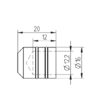 Bouchon pour lisse de garde corps inox 304