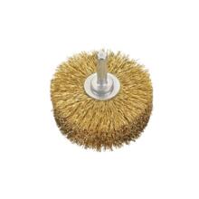 Brosse circulaire sur tige de 8 mm ø80 mm ép.35 mm acier câblé 0,25 mm