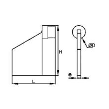 Butee de fin de course a souder