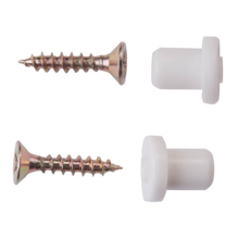 Chevilles+vis pour demi ens/plq (vignette) Chevilles+vis pour demi ens/plq