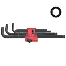 CLE MALE 6 PANS TETE SPHERIQUE 950/9 PKL HEX-PLUS 6 SB (JEU DE 9) (vignette) Cle male 6 pans tete spherique 950/9 pkl hex-plus 6 sb (jeu de 9)