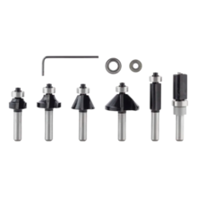 Coffret de fraises à araser et de bordage pro - 6 pièces