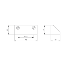 Contact magnétique sabot aluminium