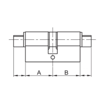 Cylindre triangle dépassant série 562