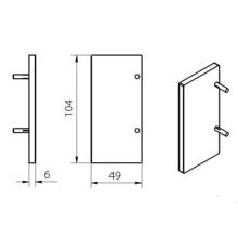 Embout rail expert plafond