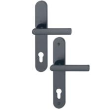 Poignée de porte plaque large  hamburg saillie normale