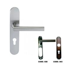 Ensemble sur plaque "noémie" angle vif inox 304