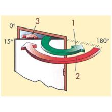 FERME-PORTE GR101 BRAS COMPAS (vignette) Ferme-porte gr101 bras compas
