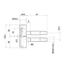 Fiche bois diamètre 16