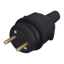 Fiche caoutchouc 2p+t 16a