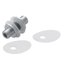 Kit de fixation poignée  de tirage double porte verre