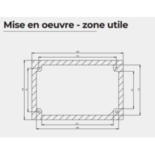 Bras deporté longueur fixation murale
