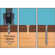 Fraisoir hss ø 4 + 1 foret & 1 cle allen