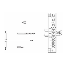 Gabarit pour paumelle exacta