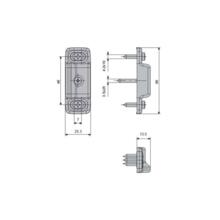Gâche 8504fa 2 vantaux