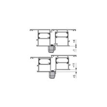 Gâche 8525a 2 vantaux