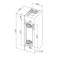 Gâche électrique à émission et rupture de courant