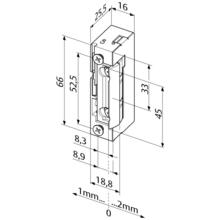 Gâche électrique étroite