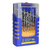 MECHE A BOIS HSS 3 POINTES QUEUE CYLINDRIQUE (COFFRET DE 25) (vignette) Meche a bois hss 3 pointes queue cylindrique (coffret de 25)