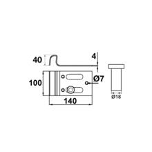 Sabot de portail a visser
