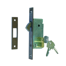 Serrure a crochet rentrant