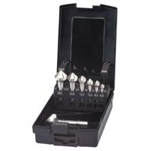 FRAISE A CHANFREINER HSS-E 90° 3 T QUEUE A 3 MEPLATS 42.555 (JEU DE 6) (vignette) Fraise a chanfreiner hss-e 90° 3 t queue a 3 meplats 42.555 (jeu de 6)