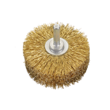 BROSSE CIRCULAIRE SUR TIGE DE 8 MM Ø80 MM ÉP.35 MM ACIER CÂBLÉ 0,25 MM (vignette) Brosse circulaire sur tige de 8 mm ø80 mm ép.35 mm acier câblé 0,25 mm