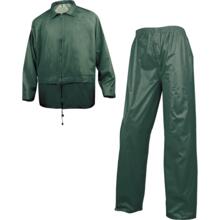 Ensemble de pluie polyester enduit pvc en400 vert