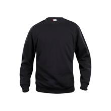 SWEATSHIRT BASIC ROUNDNECK NOIR (vignette) Sweatshirt basic roundneck noir
