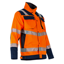 Blouson haute visibilte ampoule marine/orange