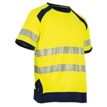 Tee shirt manche courte haute visibilite halogene jaune