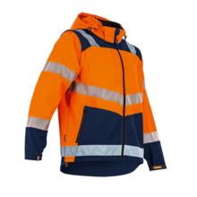 Veste softshell haute visibilite cible orange