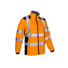 VESTE SOFTSHELL HAUTE VISIBILITE KANPA ORANGE/MARINE (vignette) Veste softshell haute visibilite kanpa orange/marine