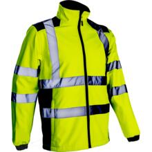 VESTE SOFTSHELL HAUTE VISIBILITE KANPA JAUNE/MARINE (vignette) Veste softshell haute visibilite kanpa jaune/marine