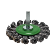 BROSSE CIRCULAIRE SUR TIGE MECHES TORSADEES (vignette) Brosse circulaire sur tige meches torsadees