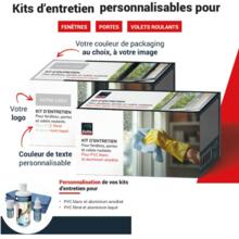 Kit d'entretien pour menuiserie personnalisable