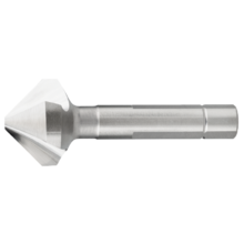 FRAISE A CHANFREINER HSS-E 90° 3 TAILLANTS QUEUE A 3 MEPLATS 42.555 (vignette) Fraise a chanfreiner hss-e 90° 3 taillants queue a 3 meplats 42.555