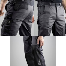 Pantalon de travail vulcain gris sombre/ noir